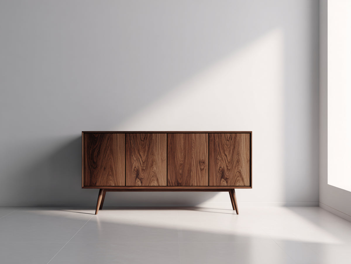 Mobile ingresso - Legno ingegnerizzato - 165 x 42 x 72 cm - Marrone noce - Stile rétro moderno